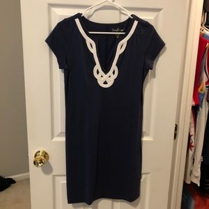 Navy and white Lily Pulitzer dress